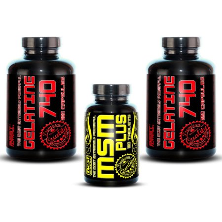 1 + 1 Zdarma: Gelatine 740 + MSM od Best Nutrition