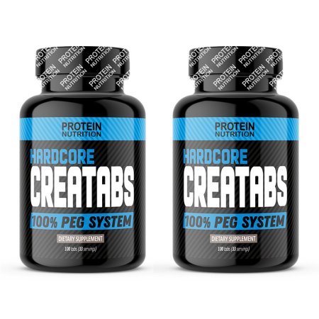 1+1 Zdarma: Hardcore CreaTabs - Protein Nutrition