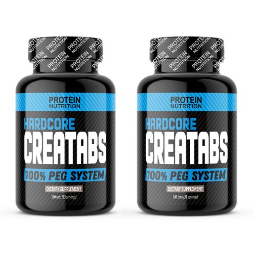 1+1 Zdarma: Hardcore CreaTabs - Protein Nutrition