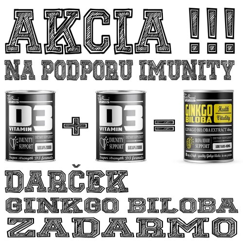 2+1 Zdarma: Vitamin D3 + Ginkgo Biloba Zdarma - FitBoom