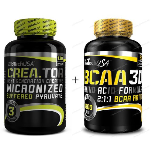 Akce: Crea.Tor + BCAA Nano 3D Zdarma - Biotech USA