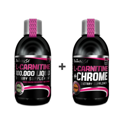 Akcia: L-Carnitine 100000 + L-Carnitine+Chrom Zadarmo - Biotech USA