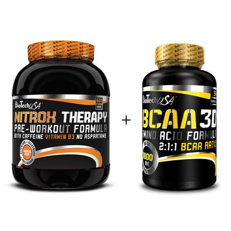 Akcia: NitroX Therapy New + BCAA 3D Zadarmo - Biotech USA