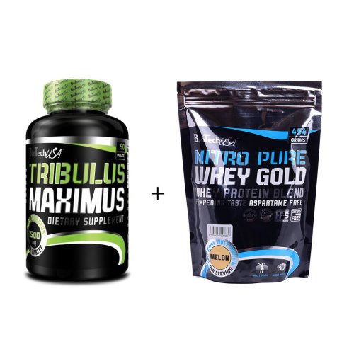 Akcia: Tribulus Maximus + Nitro Pure Whey Zadarmo - Biotech USA