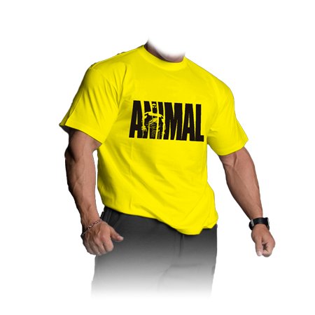 Kulturistické tričko žlté - Animal