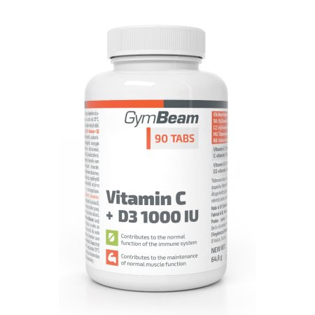 Vitamin C + D3 1000 IU - GymBeam