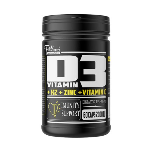 Vitamin D3,K2,Zinek,Vitamin C - FitBoom