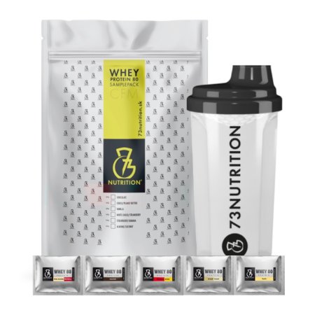 Whey Protein 80 Sample Pack + šejkr - 73Nutrition